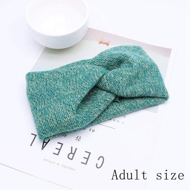 Baby Headband Women Girl Twisted Hair Band Kids Woolen Headwrap Mommy and Me Headbands Toddler Spring Turban Hair Accessories AExp