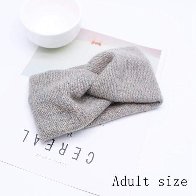 Baby Headband Women Girl Twisted Hair Band Kids Woolen Headwrap Mommy and Me Headbands Toddler Spring Turban Hair Accessories AExp