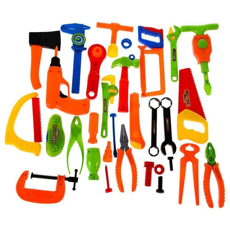 Baby Kids Toys 34PCS Repair Tools Toys Plastic Fancy Dress Instruments Toy Kit Tools Educational Learning Toys For Children--JadeMoghul Inc.