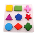Baby Kids Wooden Board Puzzle Learning Educational Toy Geometry Puzzles Montessori Toys Wooden Puzzle Toys-Red-JadeMoghul Inc.