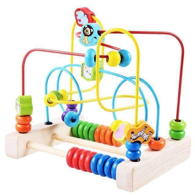 Baby Learning Early Education Wooden Maze Multi-function Box Round Bead Maze Roller Coaster Toys For Kids Children Gifts ZS012-Animals-China-JadeMoghul Inc.