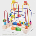 Baby Learning Early Education Wooden Maze Multi-function Box Round Bead Maze Roller Coaster Toys For Kids Children Gifts ZS012-Fruits-China-JadeMoghul Inc.
