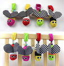 Baby Plush Toys Cute Animal Bee Wind Bell Stroller Bed Hanging Early Educational Toys Rattles-Green-JadeMoghul Inc.