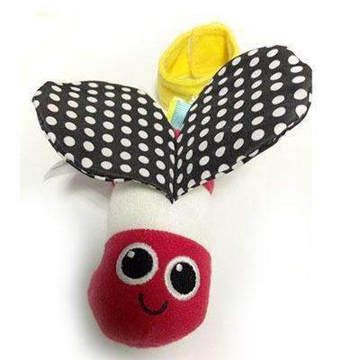 Baby Plush Toys Cute Animal Bee Wind Bell Stroller Bed Hanging Early Educational Toys Rattles-Red-JadeMoghul Inc.