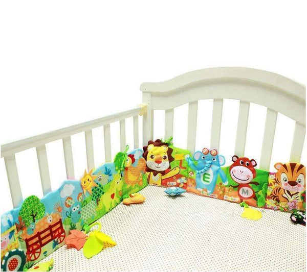 Baby Plush Toys Ruffle Farm lion giraffe Multi-touch Cloth Book Decorative Colored bed Ruffle Educational Toys-A-JadeMoghul Inc.