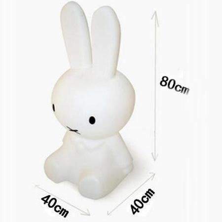 Baby Rabbit Lamp Bed Room Toy Anti-fall Waterproof Environmental Bear Lovely Light Children Christmas gift Electricity Charged-big rabbit-JadeMoghul Inc.