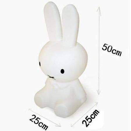 Baby Rabbit Lamp Bed Room Toy Anti-fall Waterproof Environmental Bear Lovely Light Children Christmas gift Electricity Charged-small rabbit-JadeMoghul Inc.