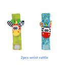 Baby rattle toys Garden Bug Wrist Rattle and Foot Socks Animal Cute Cartoon Baby Socks rattle toys 9% off AExp
