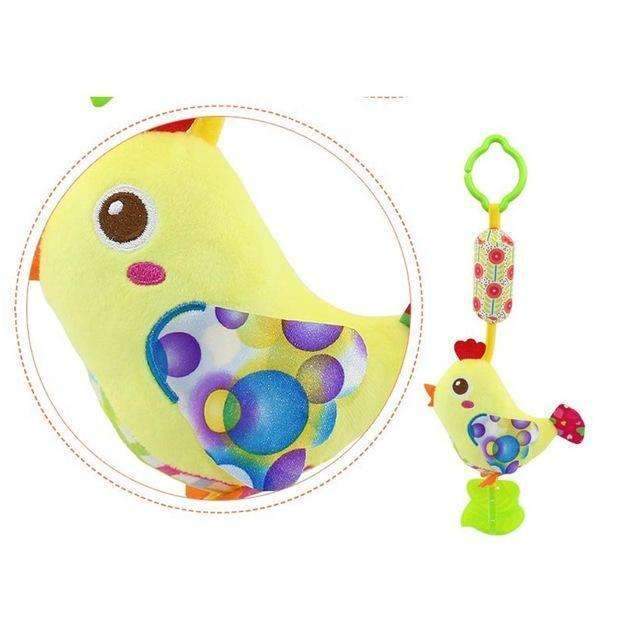 Baby Rattles & Mobiles With Teether Baby Toys Bird/Butterfly/Owl/Chicken Animals Dolls Stroller Crib Hanging Wind Chimes-H01-JadeMoghul Inc.