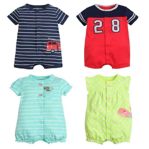 Baby Romper New Fashion Cartoon Short Sleeve Baby Girl Boy Clothes Summer Baby Costume 100% Cotton Newborn Infant Jumpsuits 6-24-D-9M-JadeMoghul Inc.