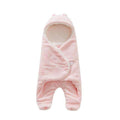 Baby Sleeping Bag 68*80cm Coral Fleece baby swaddle blanket Winter Footmuff Saco Bebe Cochecito Dormir Sac De Couchage Enfant-Pink-JadeMoghul Inc.
