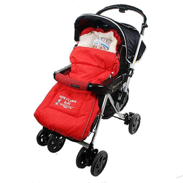 Baby Sleeping Bag for stroller warm winter Newborn Envelope Kids Thick foot cover for pram wheelchair Infant stroller footmuff-style1 Black-JadeMoghul Inc.