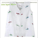 Baby Sleeping Bag SleepSack Muslin Blanket Thin Soft Vest Type Cotton Gauze Newborn Baby Tracksuit Sleepwear 83CM&90CM-Red Star M-JadeMoghul Inc.