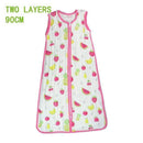 Baby Sleeping Bag SleepSack Muslin Blanket Thin Soft Vest Type Cotton Gauze Newborn Baby Tracksuit Sleepwear 83CM&90CM-Red Star M-JadeMoghul Inc.