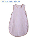 Baby Sleeping Bag SleepSack Muslin Blanket Thin Soft Vest Type Cotton Gauze Newborn Baby Tracksuit Sleepwear 83CM&90CM-Stripe-JadeMoghul Inc.