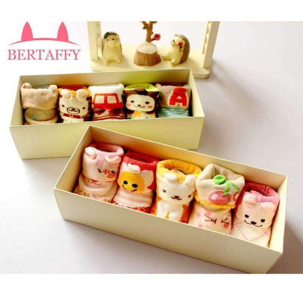 Baby Socks For Newborn Christmas Gift Boxes Set Lot 5 PCS Non-slip For New Born Bebe Animal Infant For Newborn Socks Winter-for boy socks-3M-JadeMoghul Inc.