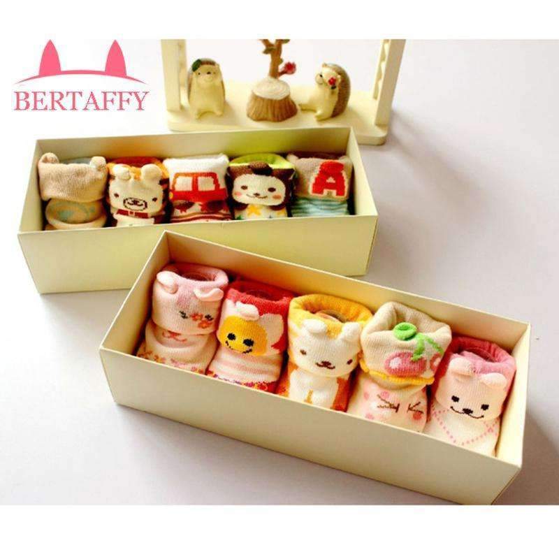 Baby Socks For Newborn Christmas Gift Boxes Set Lot 5 PCS Non-slip For New Born Bebe Animal Infant For Newborn Socks Winter-for boy socks-3M-JadeMoghul Inc.