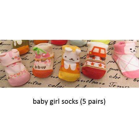 Baby Socks For Newborn Christmas Gift Boxes Set Lot 5 PCS Non-slip For New Born Bebe Animal Infant For Newborn Socks Winter-girls without box-3M-JadeMoghul Inc.