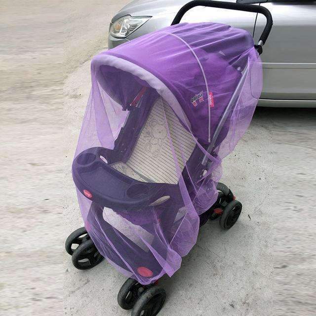 Baby Stroller Pushchair Mosquito Insect Shield Net Safe Infants Protection Mesh Stroller Accessories Mosquito Net 150cm-Purple-JadeMoghul Inc.