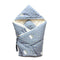Baby Swaddle 90*90cm Baby Blanket Thick Warm Berber Fleece Envelopes For Newborns Infant Wrap Baby Bedding Sleeping-Grey crown-JadeMoghul Inc.