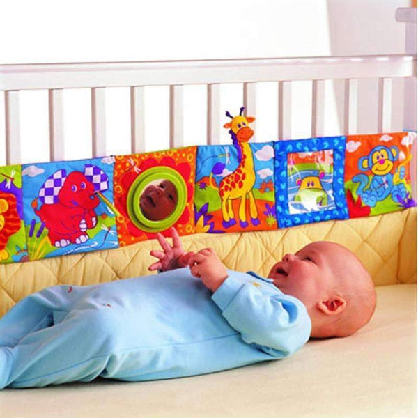 Baby Toys Baby Cloth Book Knowledge Around Multi-touch Multifunction Fun And Double Color Colorful Bed Bumper--JadeMoghul Inc.