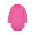 Baby Turtle Neck Soft Cotton Solid Color Bodysuit-as picpicture-6M-JadeMoghul Inc.