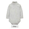 Baby Turtle Neck Soft Cotton Solid Color Bodysuit-Gray-6M-JadeMoghul Inc.