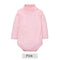 Baby Turtle Neck Soft Cotton Solid Color Bodysuit-Pink-6M-JadeMoghul Inc.