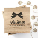 Personalized Keepsake Box Baby's Special Memories Oak Photo Keepsake Box