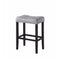 Backless Modern Bar Stool, Gray & Brown ,Set of 2