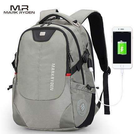 Backpack for Laptop 15 & 16 Inch Notebook / Computer Bags-gray USB-China-15inches-JadeMoghul Inc.