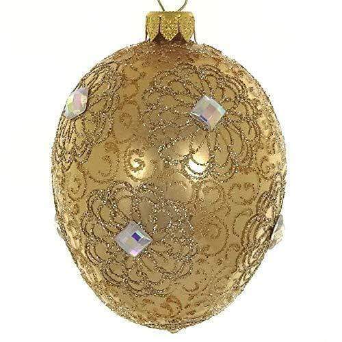 Badash Ornaments Christmas Decorations - Gold Egg 4" Ornament Badash