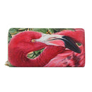 Badiya Women's Flamingo Floral Print Fashion Long Purse Large Capacity Clutch Phone Bag PU Leather Ladies Card Holder Wallets-Rose 1-JadeMoghul Inc.