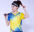Badminton shirt Male/Female ,Ping pong t-shirts , short sleeve sports tennis shirt,Table Tennis Jersey t-shirts Masculino Mujer-women blue shirt-XL-JadeMoghul Inc.