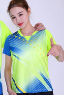 Badminton shirt Male/Female ,Ping pong t-shirts , short sleeve sports tennis shirt,Table Tennis Jersey t-shirts Masculino Mujer-women green shirt-XL-JadeMoghul Inc.