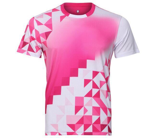 Badminton Shirt Unisex Table Tennis Jersey Plus Size Breathable Woman/men T-shirt Badminton / ping pong Tshirt Trainning Shirts-Red-L-JadeMoghul Inc.