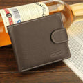 Baellerry Genuine Leather Men Wallets Purse Money Bag Fashion Male Wallet Card Holder Coin Purse Wallet Men MWS023-Deep Coffee-JadeMoghul Inc.