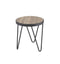 Bage End Table, Weathered Gray Oak-Side Tables and End Tables-Weathered Gray-PB Metal-JadeMoghul Inc.