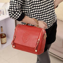 Bags for Women 2018 New Collection PU Leather Crown Shoulders Doulber Zipper Messenger Bag Elegant Ladies Evening Party Bag-Red-JadeMoghul Inc.