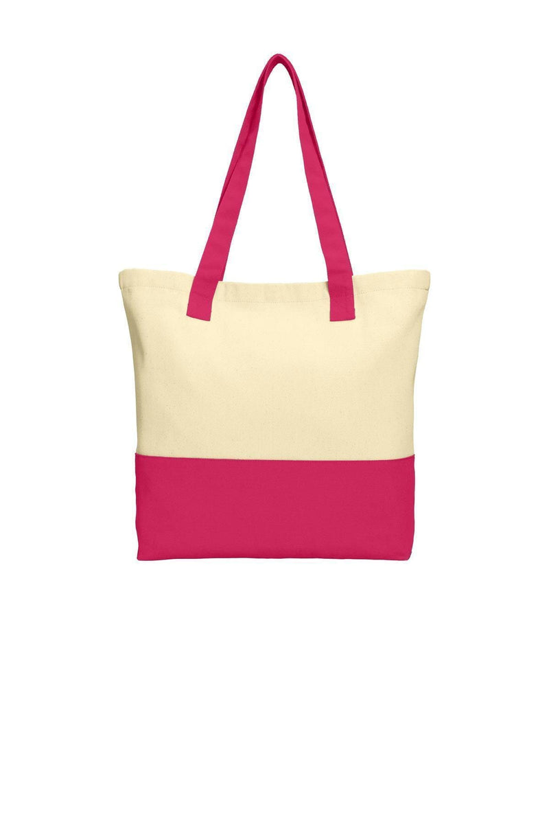 Bags Port Authority Colorblock Cotton Tote. BG414 Port Authority