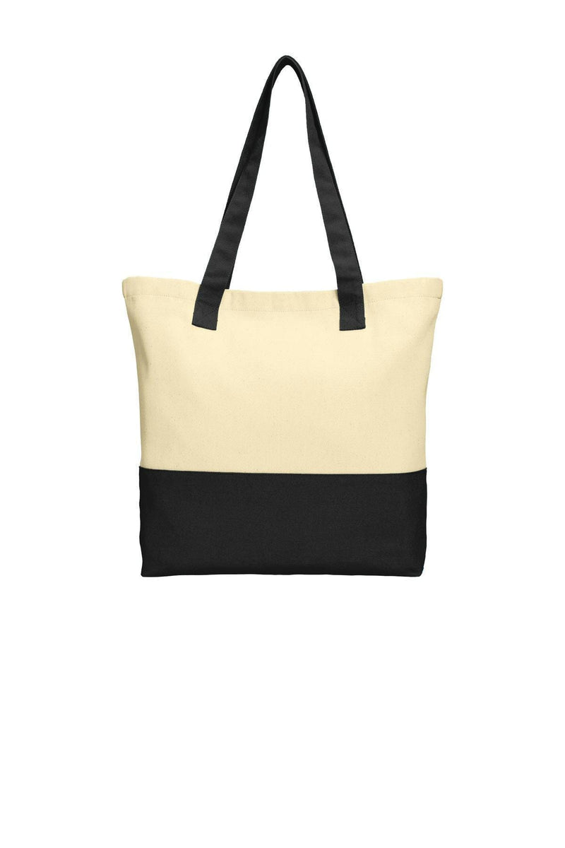 Bags Port Authority Colorblock Cotton Tote. BG414 Port Authority