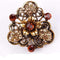 Baiduqiandu Antique Gold Color Plated Crystal Rhinestones Diamante Vintage Flower Brooch Pins for Women in Assorted Designs-5456-JadeMoghul Inc.