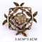 Baiduqiandu Antique Gold Color Plated Crystal Rhinestones Diamante Vintage Flower Brooch Pins for Women in Assorted Designs-5464-JadeMoghul Inc.