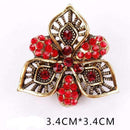 Baiduqiandu Antique Gold Color Plated Crystal Rhinestones Diamante Vintage Flower Brooch Pins for Women in Assorted Designs-5465-JadeMoghul Inc.