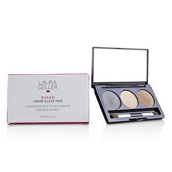 Baked Cream Glaze Trio Eyshadow Palette With Brush -