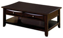 Baldwin Coffee Table Contemporary Style, Expresso Brown Finish-Coffee Tables-Espresso-Wood-JadeMoghul Inc.