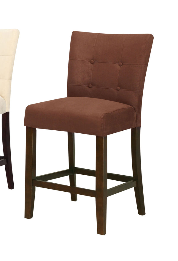 Baldwin Counter Height Chair - Set Of 2, Brown-Armchairs and Accent Chairs-Brown-Mfb Wood-JadeMoghul Inc.