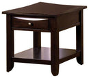 Baldwin Transitional End Table, Espresso Finish-Side Tables and End Tables-Espresso-Wood-JadeMoghul Inc.