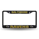 Cool License Plate Frames Baltimore Ravens Black Frame