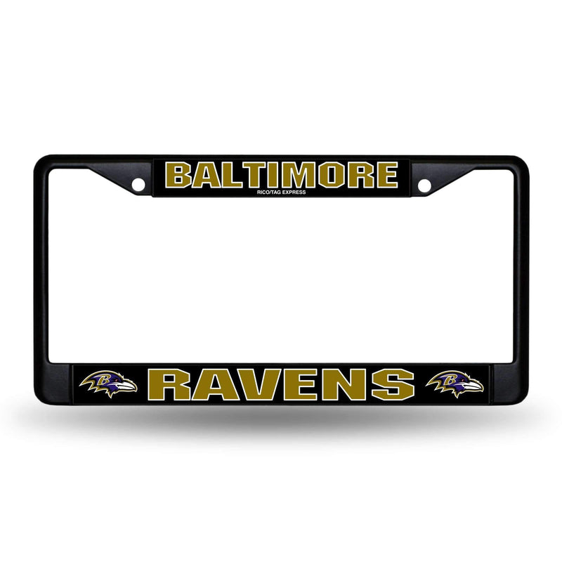 Cool License Plate Frames Baltimore Ravens Black Frame